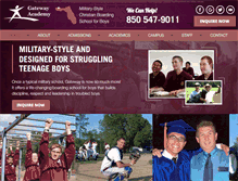 Tablet Screenshot of christianmilitaryschool.org